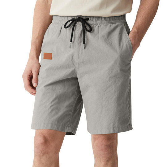 Herren nan schnelltrocknende Badeshorts im Bermuda-Schnitt mit elastischem Bund und Kordelzug EB