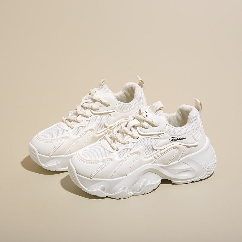 Damen Sportliche Chunky Sneakers mit atmungsaktivem Obermaterial und stabiler Sohle EB