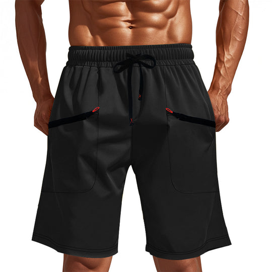 Herren Sportliche Shorts mit vielseitigen Taschen und elastischem Bund EB