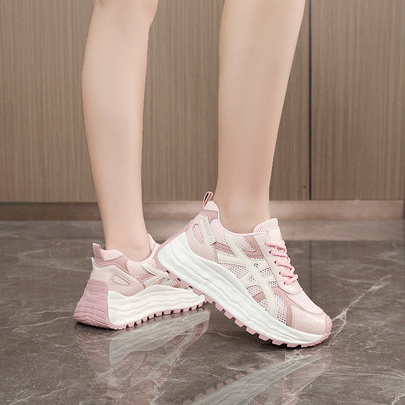 Damen Sneakers mit atmungsaktivem Mesh-Obermaterial und dämpfender Laufsohle EB