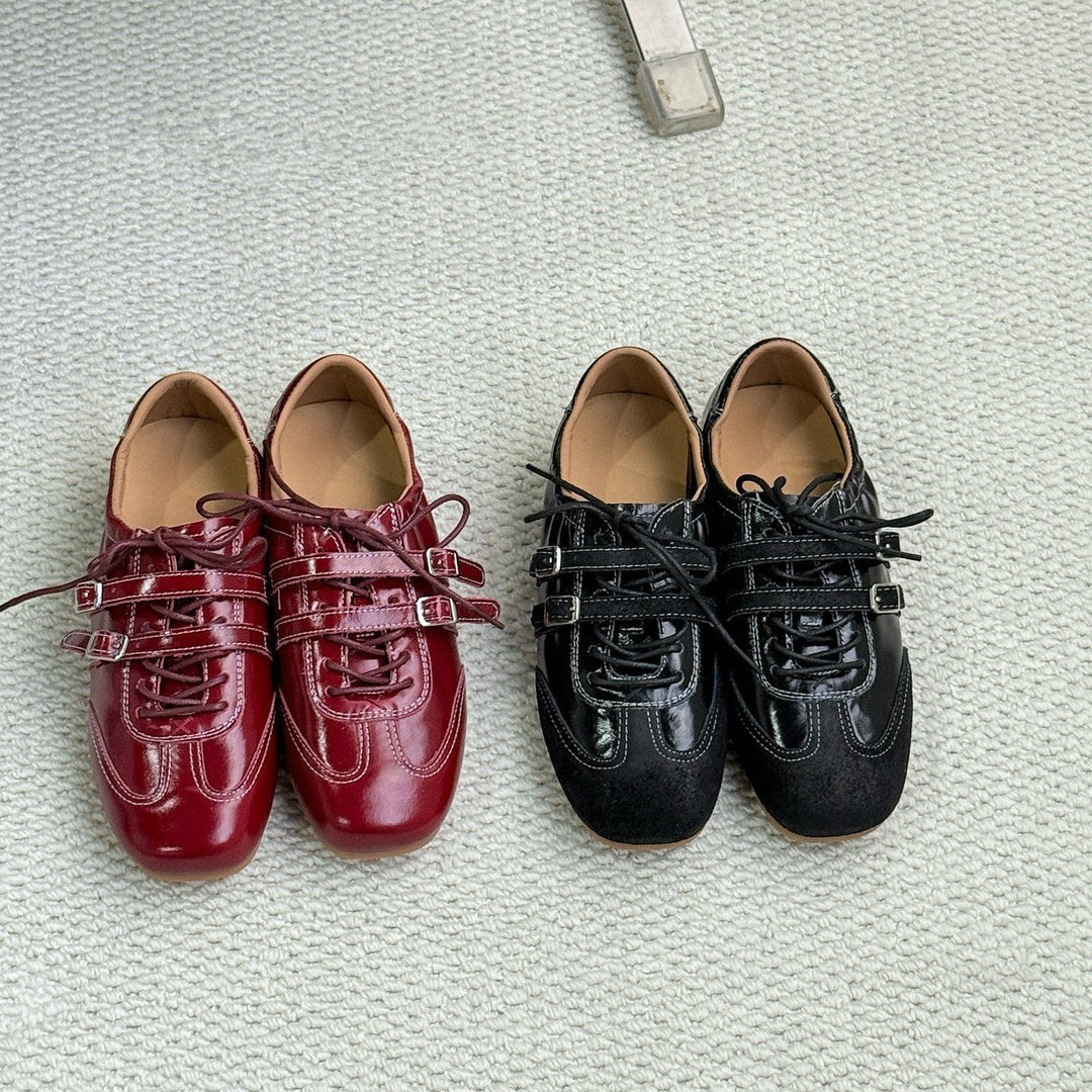 Damen modische Sneakers mit verstellbarem Riemendesign EB