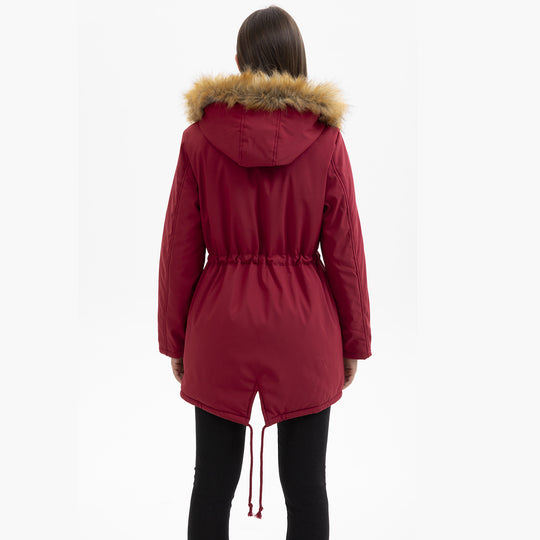 Damen Winterparka mit Pelzkragen EB