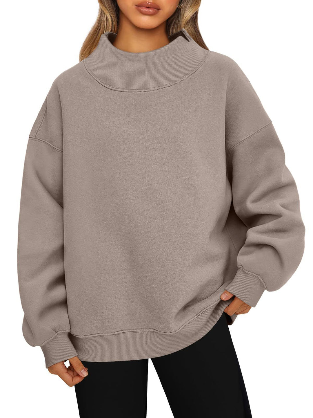 Damen Hochwertiger Stehkragen-Sweater EB