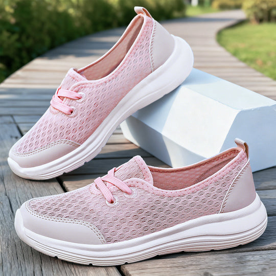 Damen Atmungsaktive Freizeit-Sneaker mit flexiblem Mesh-Obermaterial EB