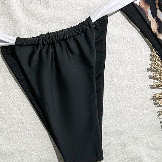 Damen Bikini-Set mit romantischem Schleifen-Design und raffinierten Trägern EB