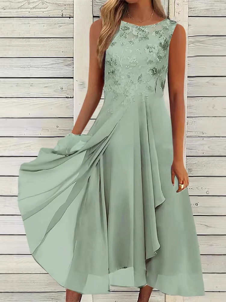 EB | Damen Elegantes Sommerkleid Leicht & Feminin Geschnitten