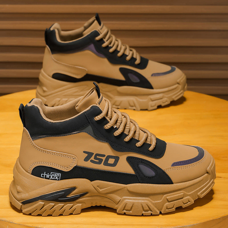 Herren Sportliche Chunky Sneakers mit rutschfester Sohle und verstärktem Knöchel EB