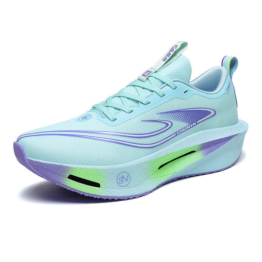 Unisex fließende Race-Performance-Sneaker mit hochprofilierter reaktiver Schaum-Zwischensohle und nahtlosem Leichtstrick-Obermaterial EB