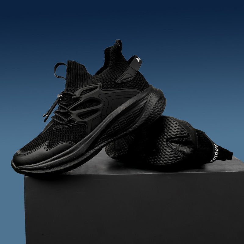 Damen Sportliche Sneakers mit elastischem Obermaterial und rutschfester Sohle EB