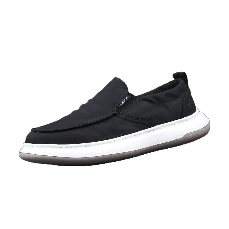 Damen Bequeme Slip-On Sneakers mit elastischer Oberflächenstruktur EB