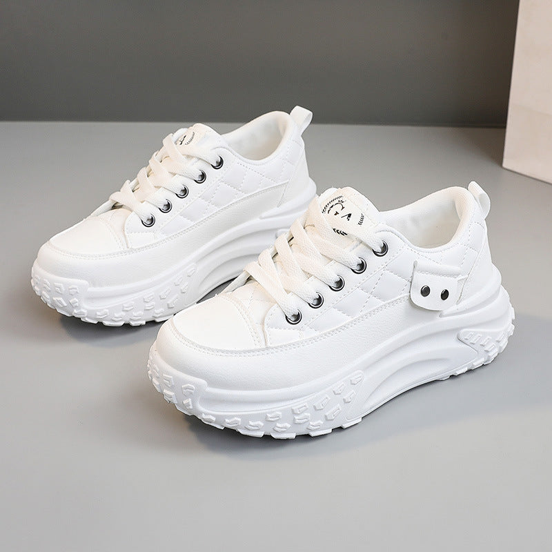 Damen modische Plateau Sneakers mit dämpfendem Sohlenprofil EB