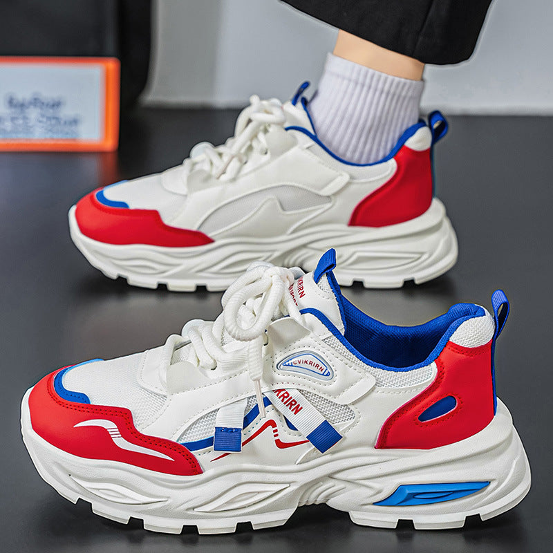 Damen Sportliche Chunky Sneakers mit atmungsaktivem Obermaterial und dämpfender Sohle EB