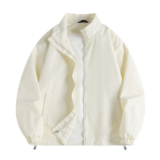 Herren lässige Windjacke mit hochabschließendem Kragen und praktischen Taschen EB