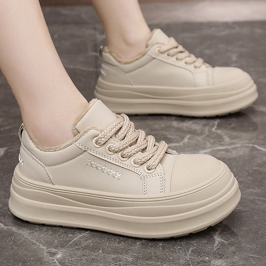 Damen modische Sneakers mit warmem Innenfutter und komfortabler Dämpfung EB