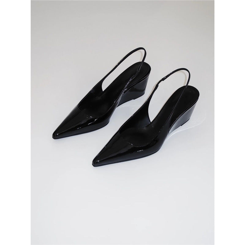 Damen Slingback Wedges mit spitzem Design EB