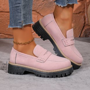 Damen Slipper im eleganten Mokassin-Stil mit rutschfester Profilsohle EB