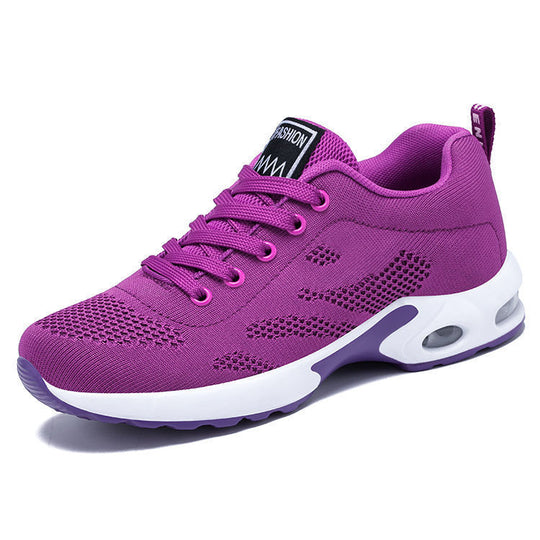 Damen Sportliche Sneaker mit atmungsaktiver Mesh-Oberfläche und dämpfender Sohle EB