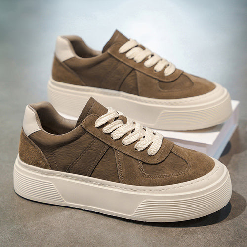 Damen modische Chunky Sneaker mit gepolsterter Sohle und strapazierfähigem Obermaterial EB