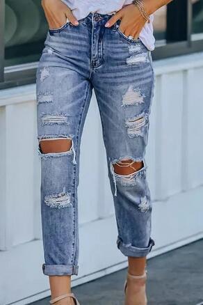 Damen destroyed Boyfriend Jeans EB
