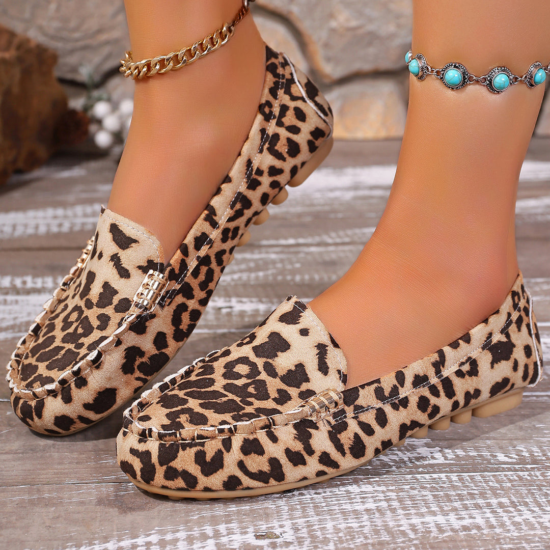 Damen elegante Mokassins mit funkelndem Design EB