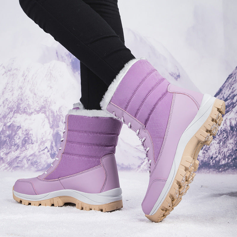 Damen Winterstiefel mit isolierter Fütterung und rutschfester Profilsohle EB