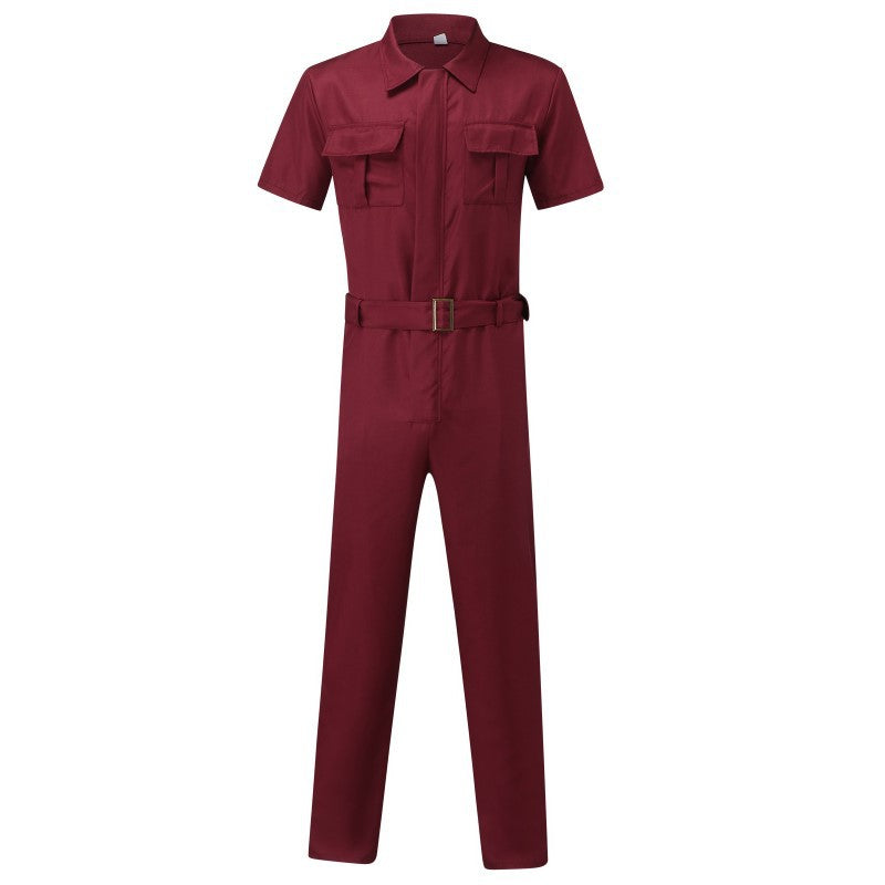 Damen Utility Overall mit praktischen Taschen und Gürteldesign EB