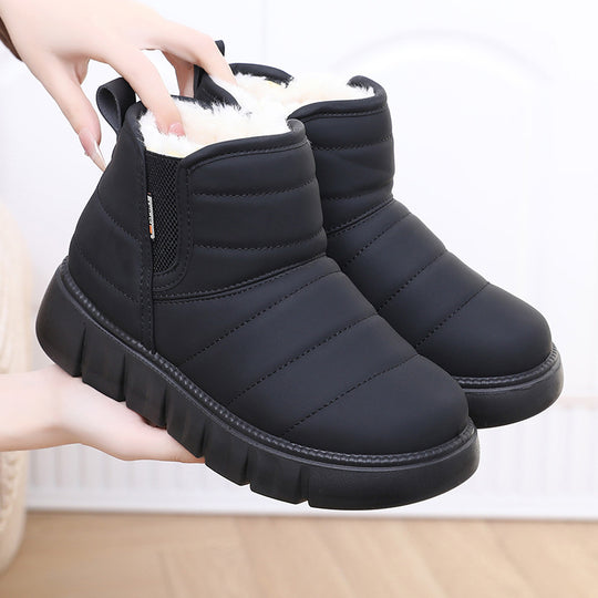 Damen Warme und gepolsterte Winterstiefel EB