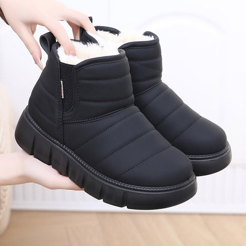 Damen Warme und gepolsterte Winterstiefel EB