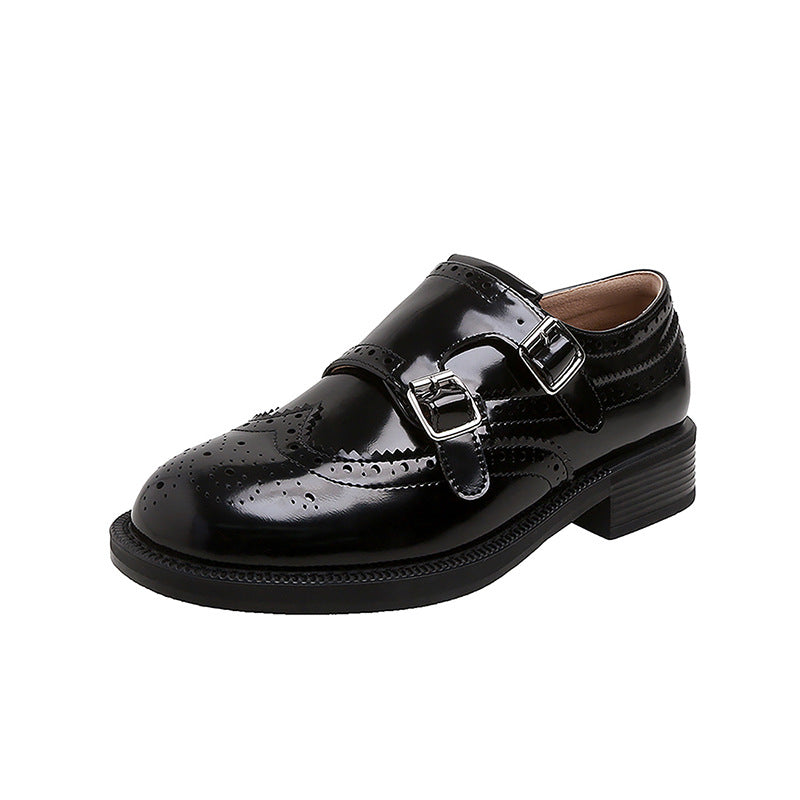 Damen Schnürschuhe mit doppeltem Riemen EB