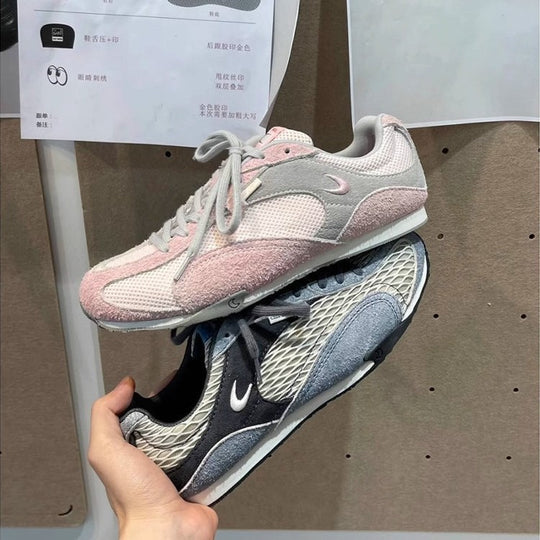 Damen leichte Mesh-Sneaker mit rutschfester Sohle und optimaler Atmungsaktivität EB