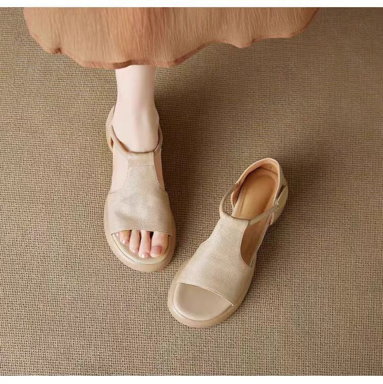 Damen modische Sandalen mit ergonomischem Fußbett und rutschfester Sohle EB