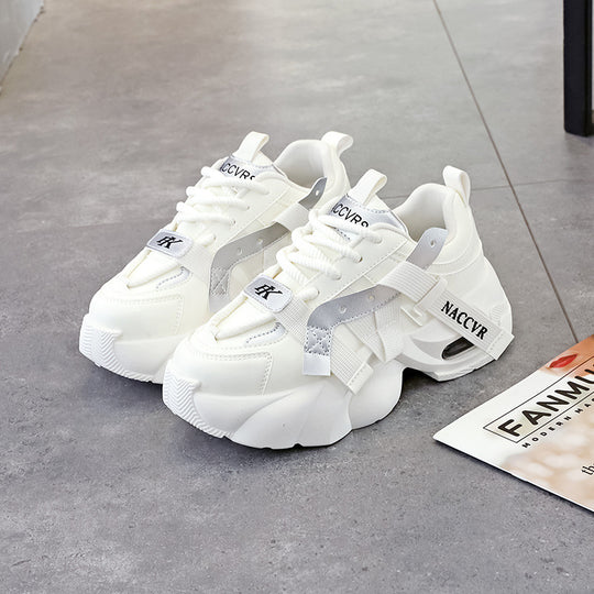 Damen Chunky Sneaker mit innovativem Design und gepolsterter Sohle EB