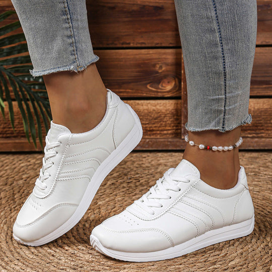 Damen Bequeme Freizeitsneaker mit atmungsaktiver Oberflächenstruktur EB
