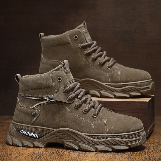 Damen Hohe Sneaker mit einzigartiger Reißverschluss-Detail und robustem Profil EB