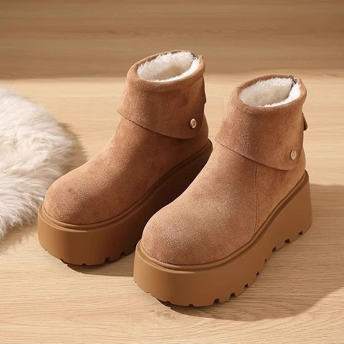 Damen Komfortable Winterstiefel mit kuscheligem Innenfutter und rutschfester Sohle EB