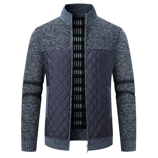 Herren modische Übergangsjacke mit strukturiertem Design und isolierendem Innenfutter EB