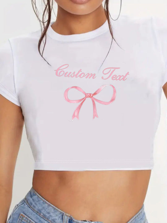 Damen Crop-Top mit innovativem Spinnen-Netz-Design EB