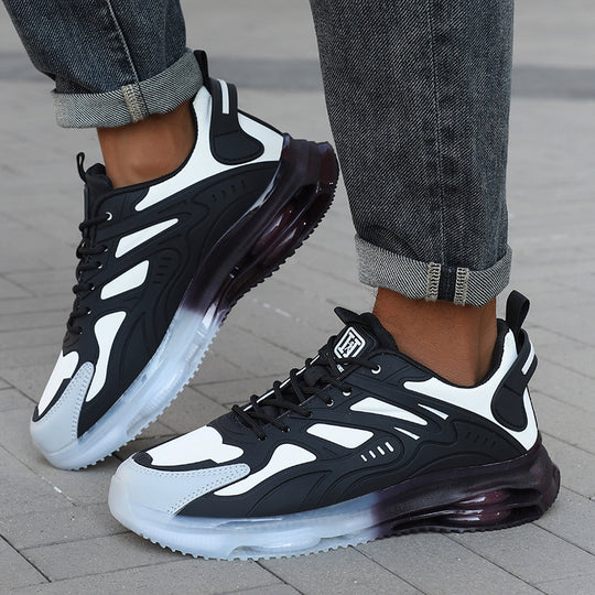 Herren nan futuristischer leistungsorientierter Lifestyle-Sneaker mit durchgehender Luftkammersohle und thermogeformten Kunststoffapplikationen EB