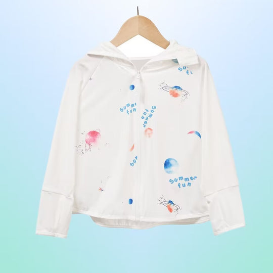 Damen atmungsaktive Sonnenschutzjacke mit Reißverschluss EB