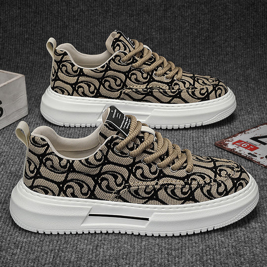Damen Modische Sneaker mit einzigartigem Muster und dämpfender Sohle EB