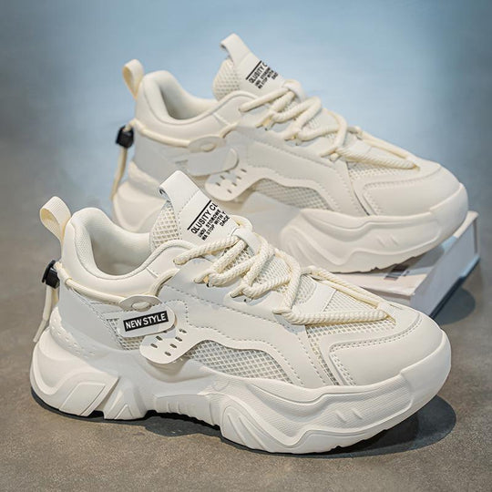 Damen trendige Athletic Sneakers mit stoßdämpfender Sohle und atmungsaktivem Obermaterial EB
