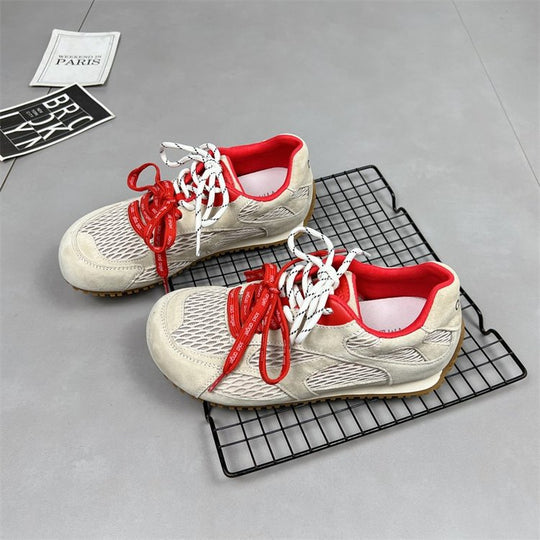 Damen sportliche Laufschuhe mit atmungsaktivem Mesh-Obermaterial und rutschfester Sohle EB