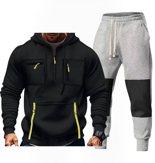 Herren Sportbekleidungsset mit funktionalen Taschen EB