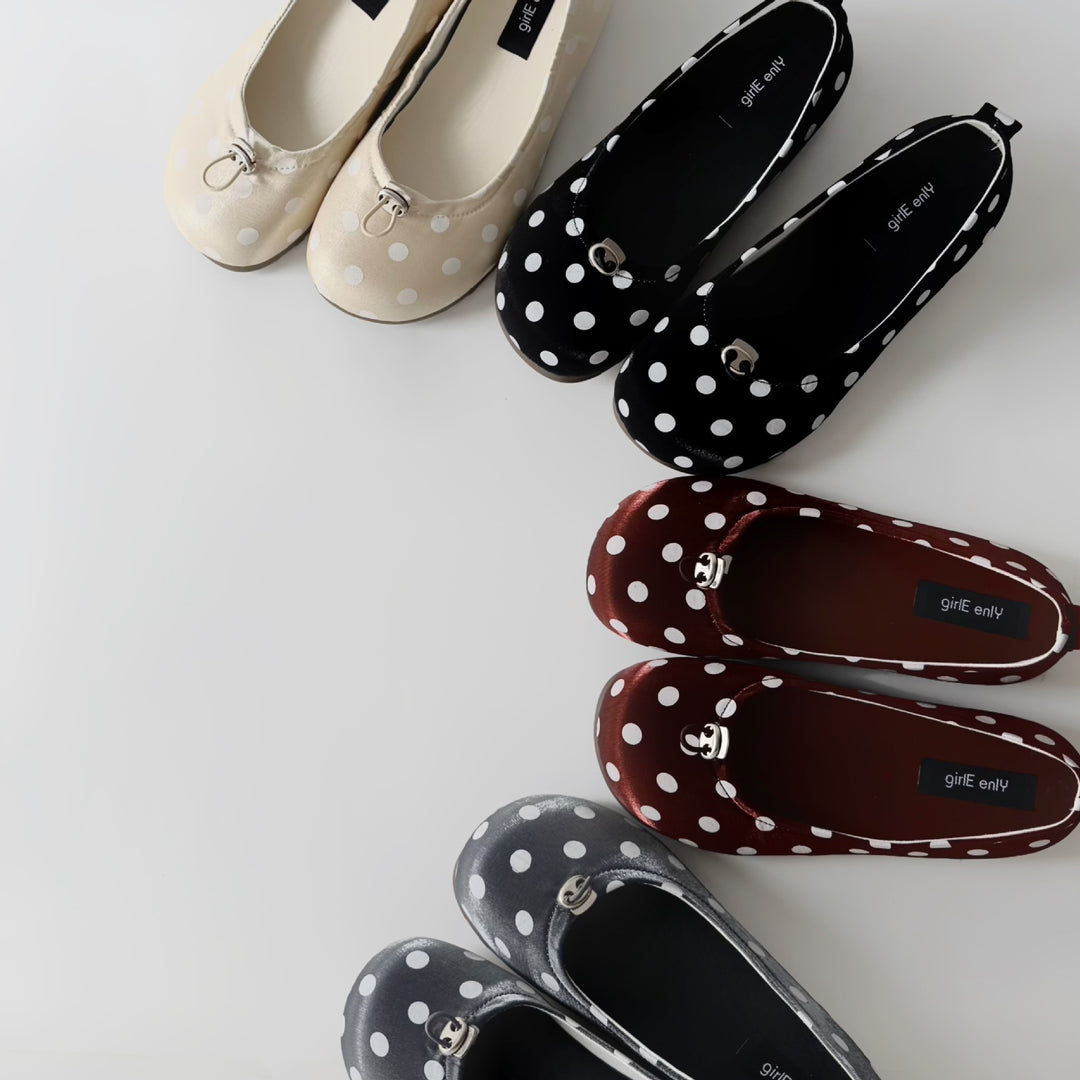 Damen Ballerinas mit elegantem Punktedesign und komfortablem Fußbett EB