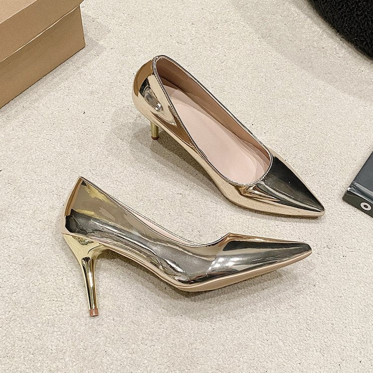 Damen elegante spitze High Heel Pumps EB
