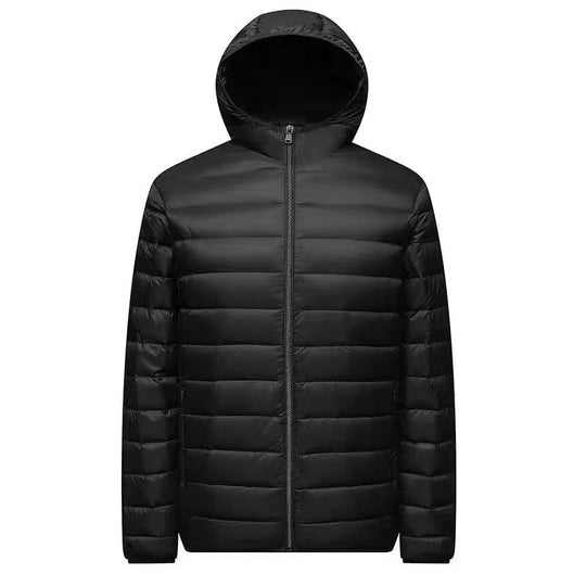 Herren nan ultraleichte Packbare Microsteppjacke mit Stehkragen, wattierter Isolierung und windabweisender Hülle EB