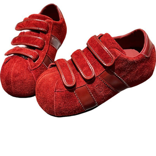 Damen Sneaker mit praktischem Klettverschluss und hochwertigem Wildleder EB