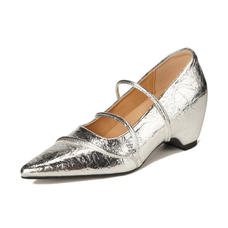 Damen Elegante und bequeme Pumps mit Riemchen EB