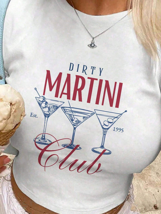 Damen Kurzarm T-Shirt mit auffälligem Motorrad-Design EB
