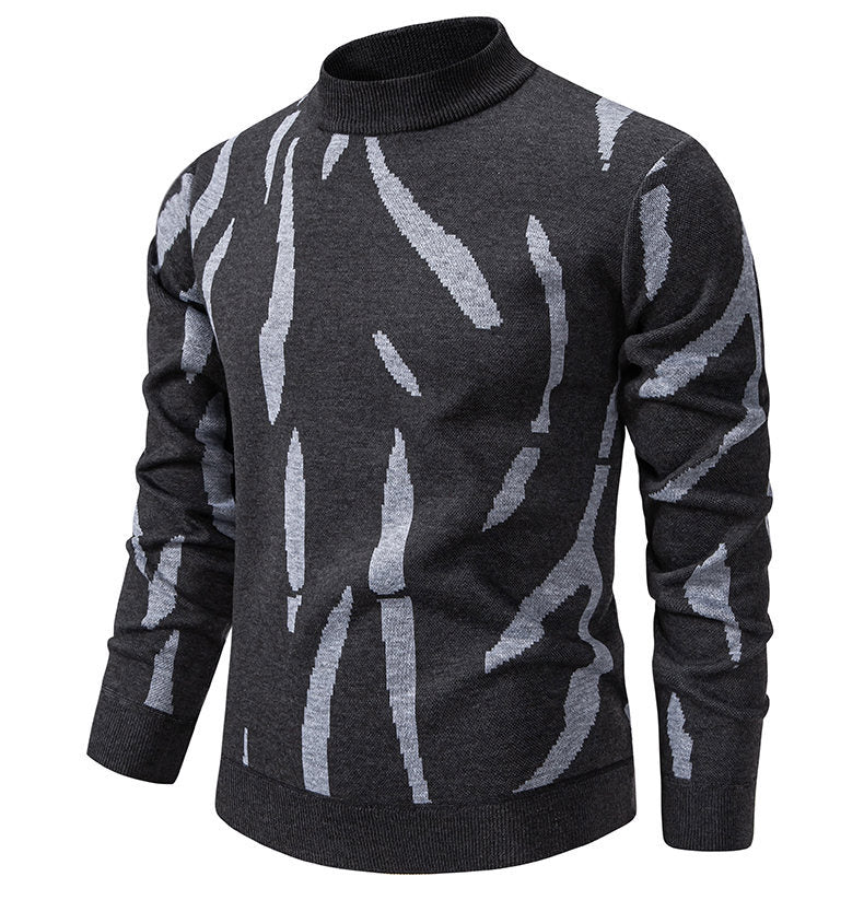 Herren modischer Pullover mit grafischem Muster EB